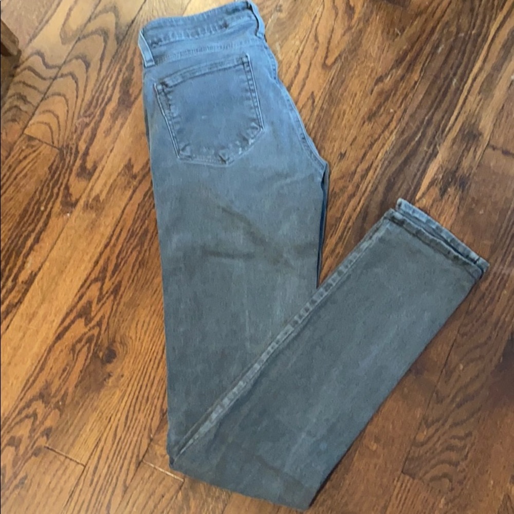 Paige Peg Skinny Grey Denim
